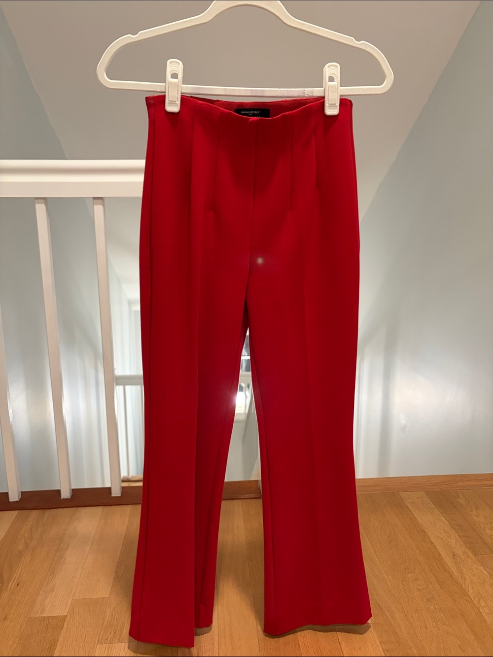 Banana Republic Red Boot-Cut Dress Pants